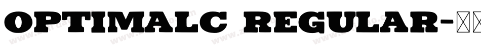 OptimalC Regular字体转换